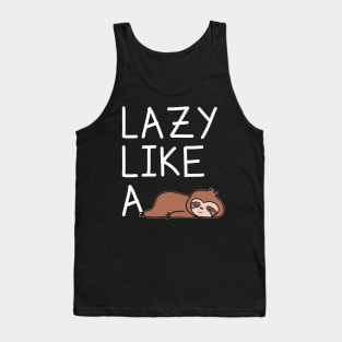 Funny Sloth Tank Top